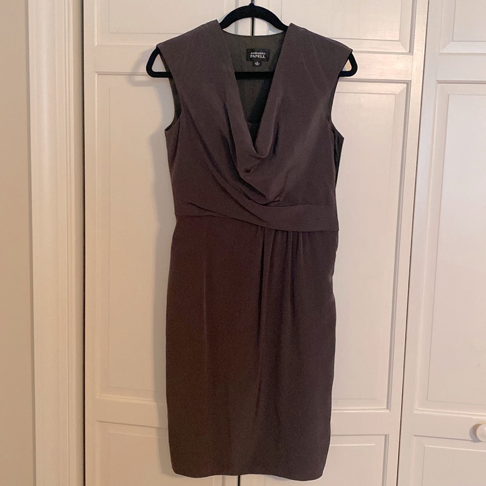 Adrianna Papell size 4 brown cocktail dress